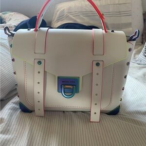 Michael Kors White Satchel with Structured Design